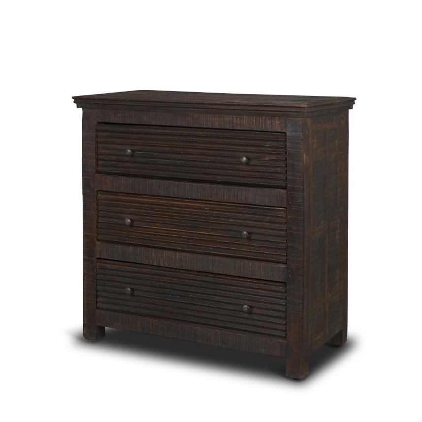 Rhett 3 Drawer Cabinet: Product Quarter View