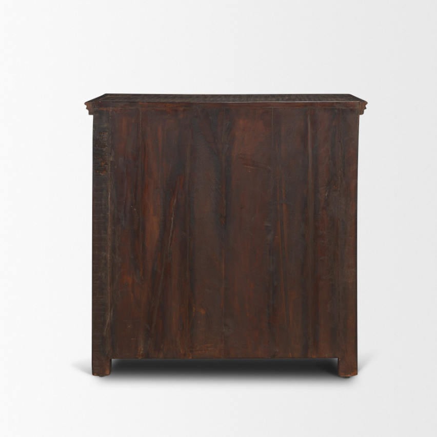 Rhett 3 Drawer Cabinet: Product Back View