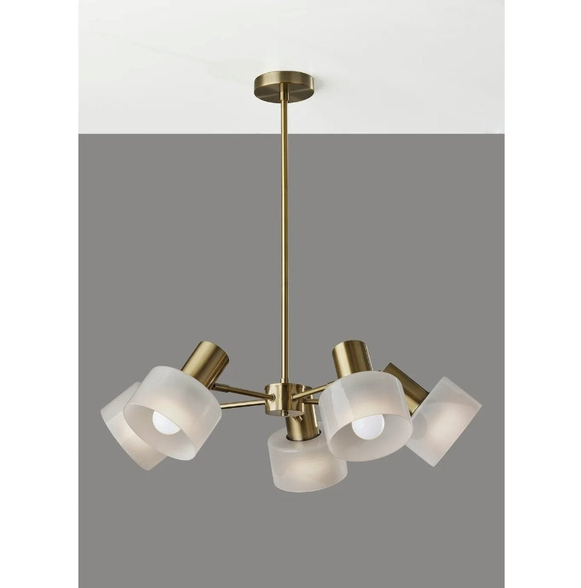 Rhodes Chandelier: Adjustable View