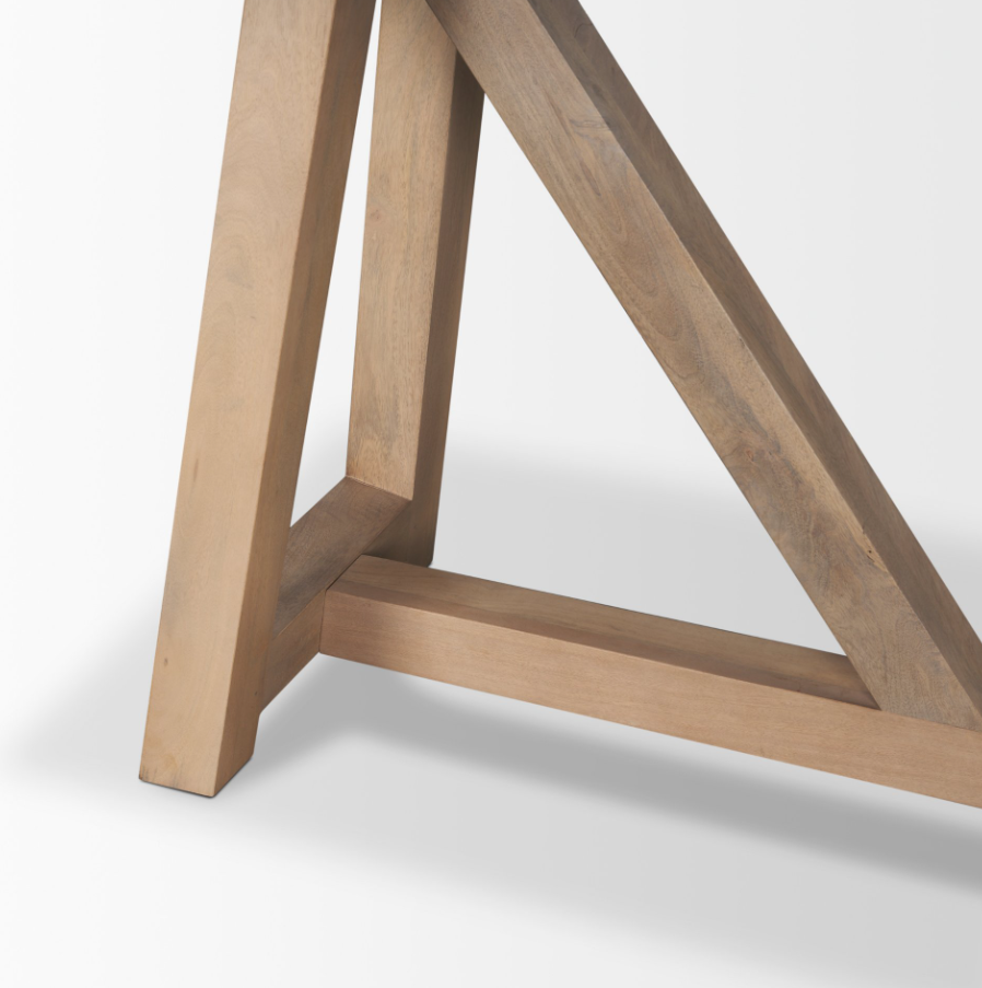 Rialto Angular Leg Console Table: Support Frame View