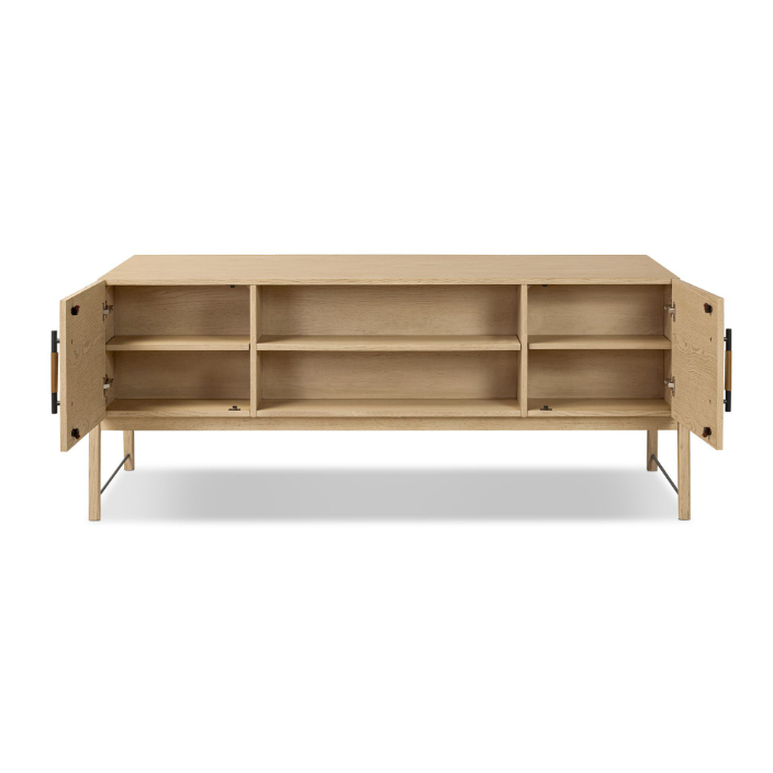 Rosedale Executive Desk: Open Storage Product View