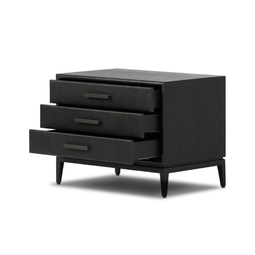 Rosenell Closed Nightstand: Open Drawers Product View