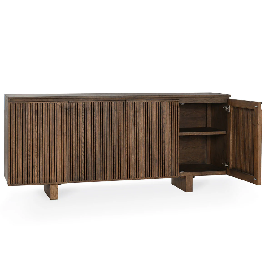 Roya 4 Door Cabinet: Open Cabinet Door View