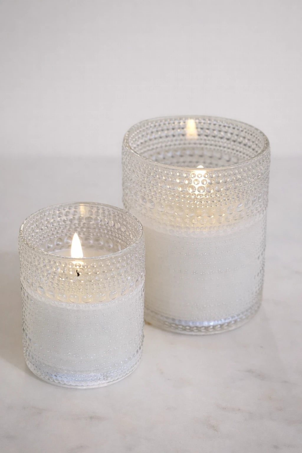 Radiance Embossed LED Candles: Product View