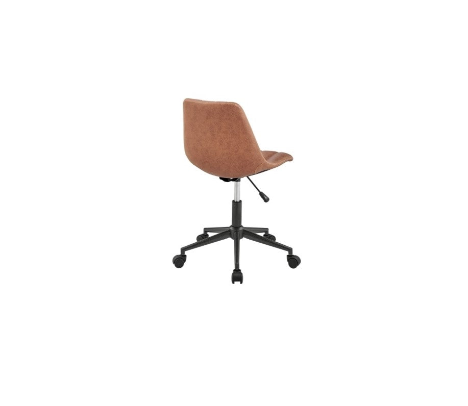Robert Faux Leather Swivel Office Chair: Product Quarter View