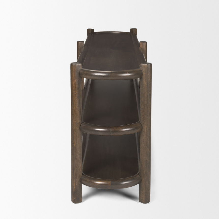 Romi Oval Console Table: Product Side View