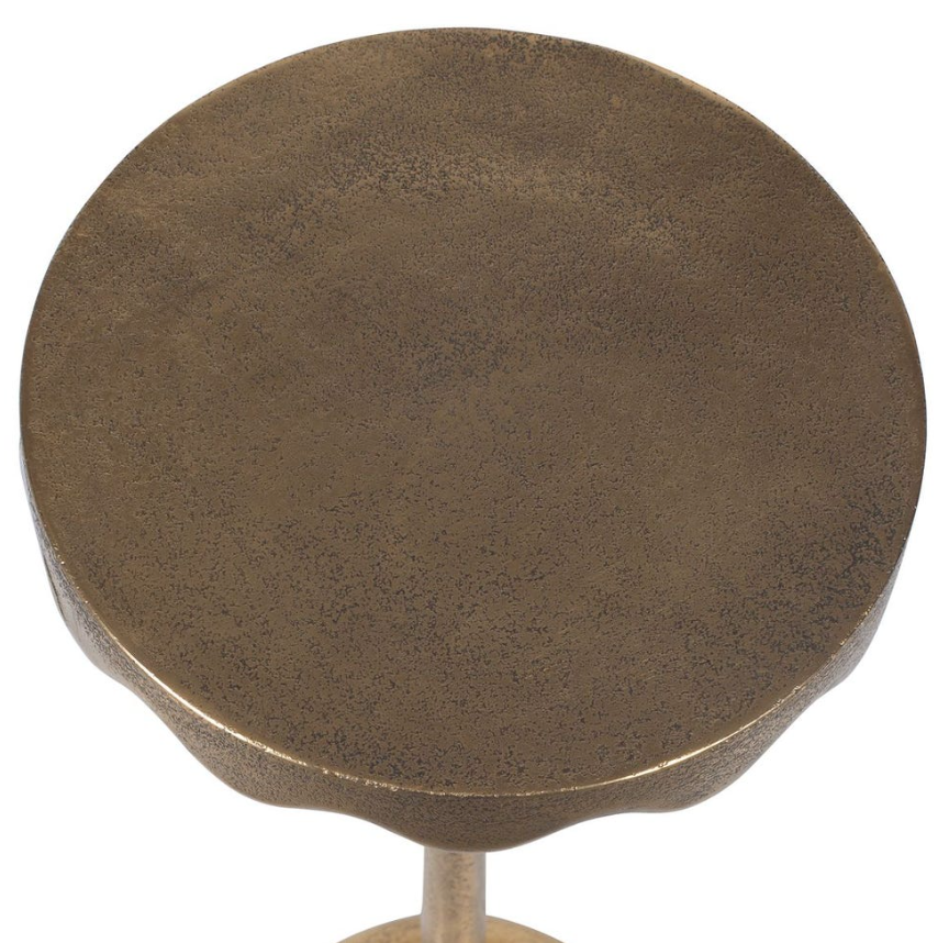 Scalloped Edge Accent Table: Tabletop Product View