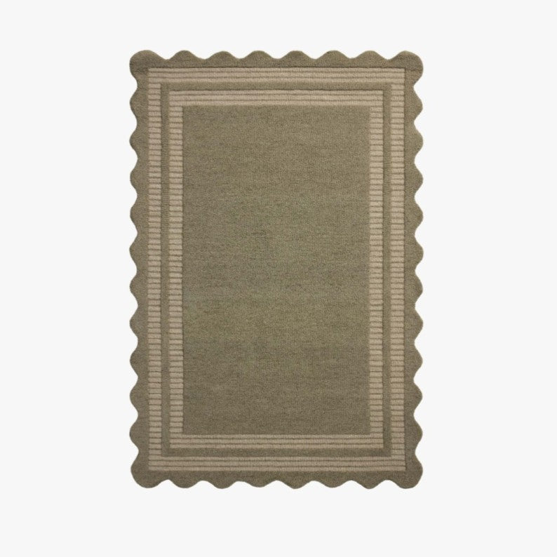 Chris Loves Julia X Loloi Scottie Rug in Olive/Pebble: Available at City Home PDX