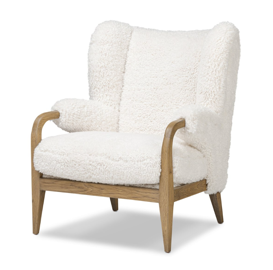 Amber Lewis X Four Hands Sedoni Chair-Andes Natural: Product View