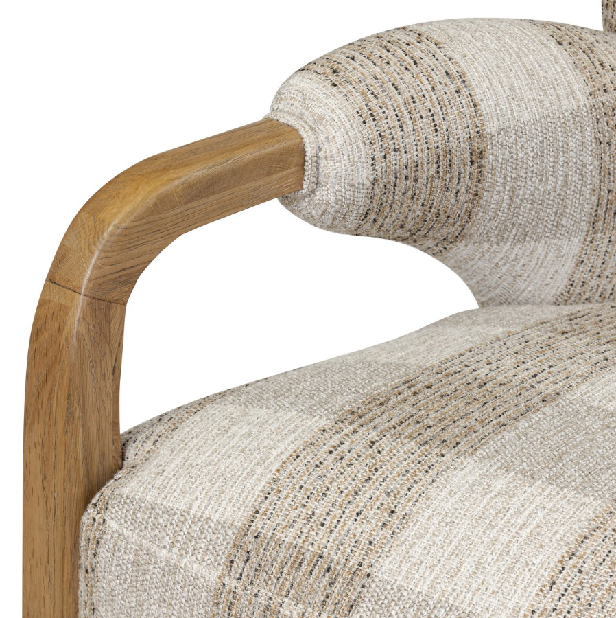 Sedoni Chair-Dresden Pebble: Product Armrest View