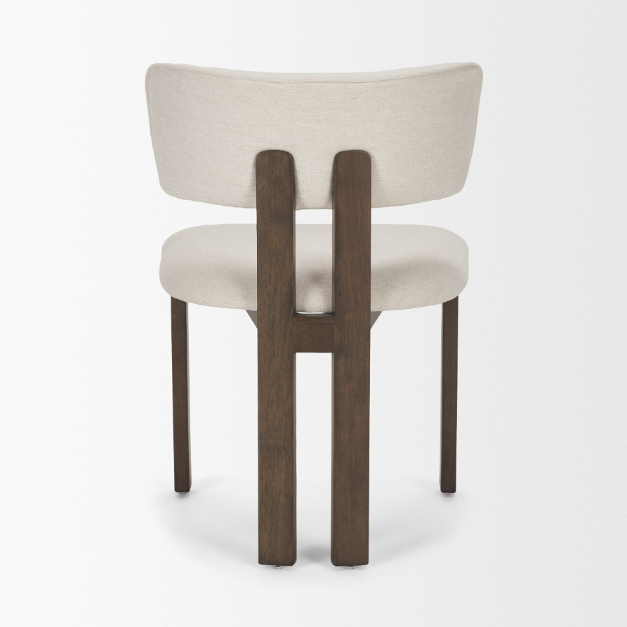Soho Curve Open Back Dining Chair: Product Back View