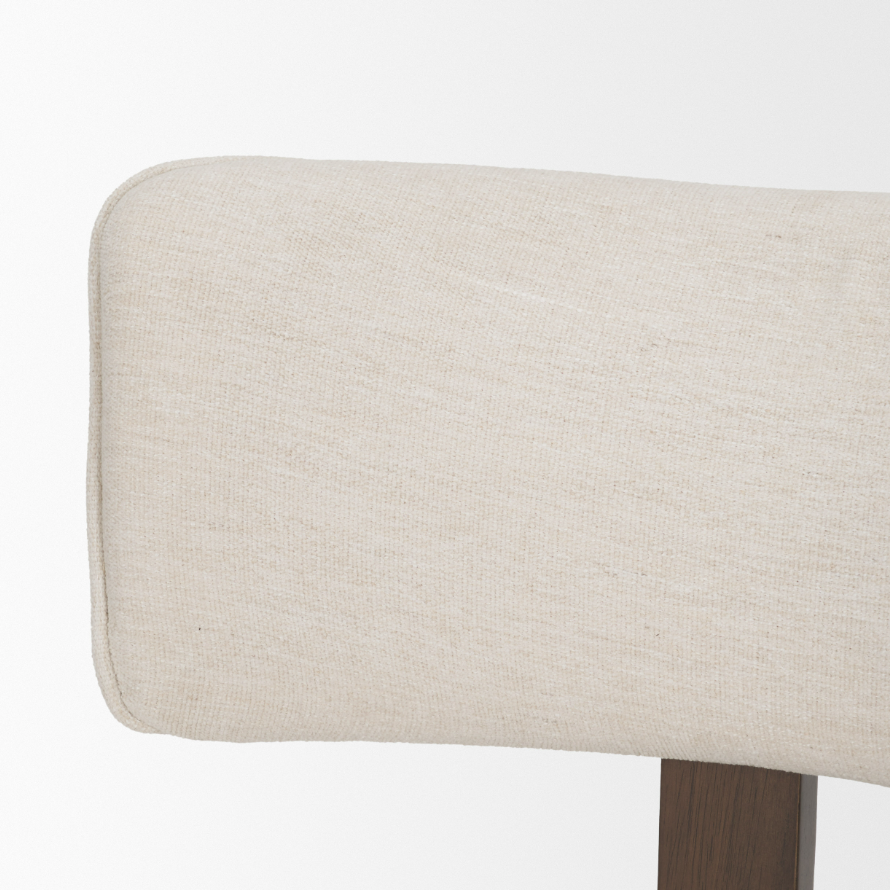 Soho Curve Open Back Dining Chair: Up-Close Product Backrest View