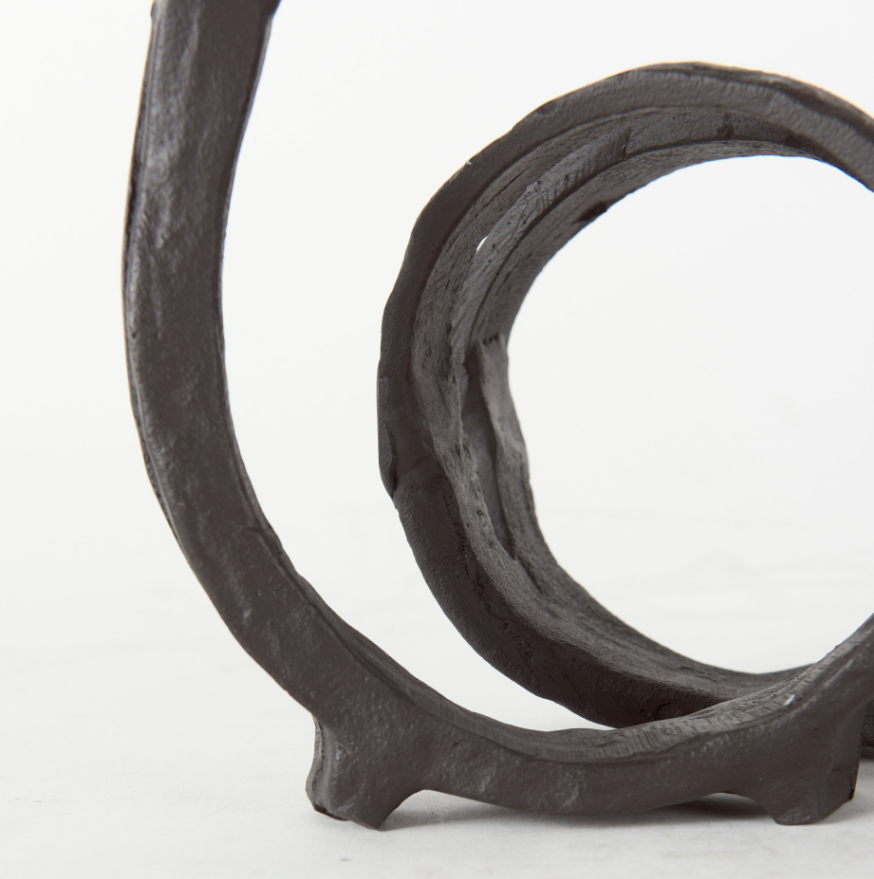 Stanislaw II Infinite Ribbon Sculpture: Up-Close Product Base View