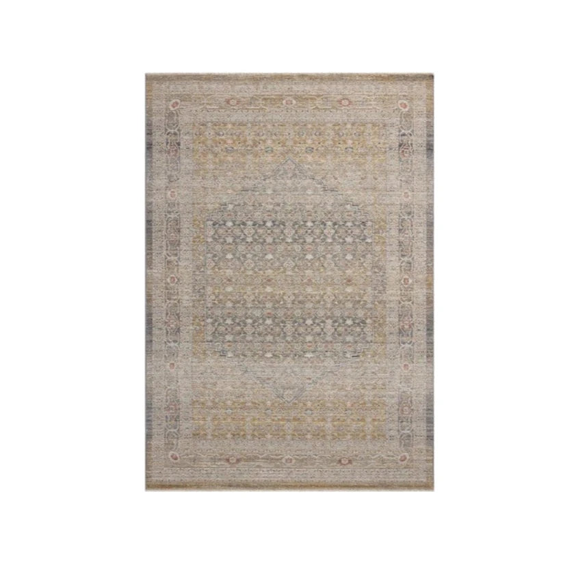 Chris Loves Julia x Loloi Ida Rug in Stone/Gold: Available at City Home PDX