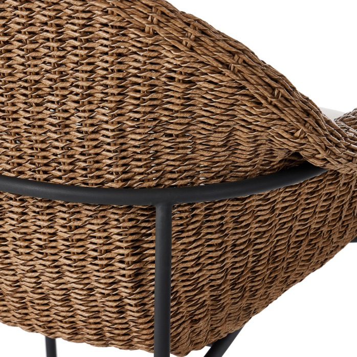 Suerte Outdoor Counter Stool: Up-Close Product Back View