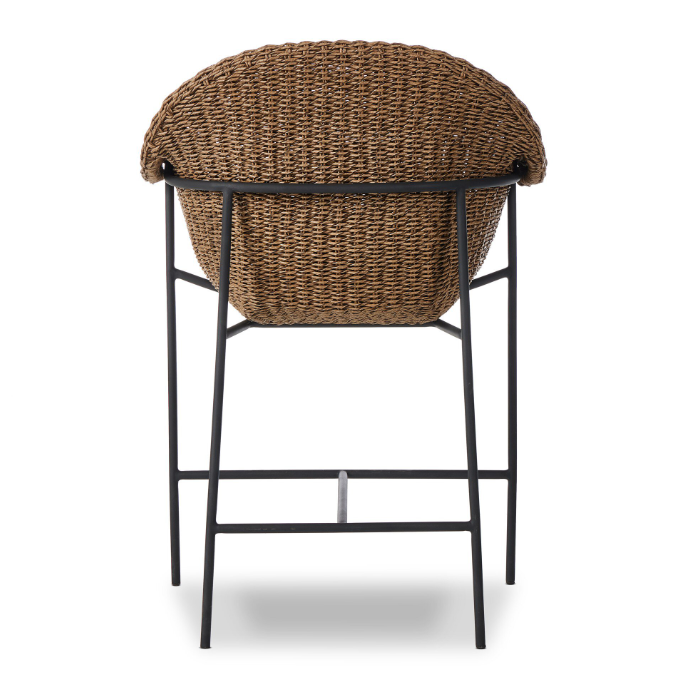 Suerte Outdoor Counter Stool: Product Back View