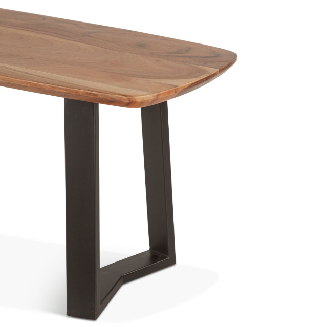 Salerno 68" Bench: Up-Close Product Corner View