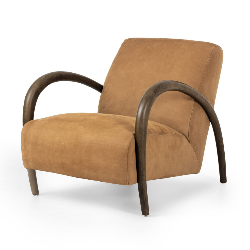 Sandro Chair-Nubuck Cognac: Product View