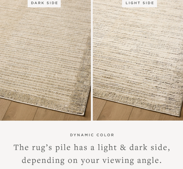 Jeremiah Brent X Loloi Bleecker Rug in Sand/Charcoal: Product Details View