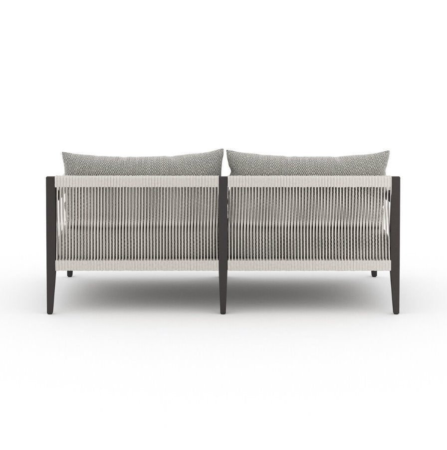 Sherwood Outdoor Sofa in Faye Ash: Product Back View