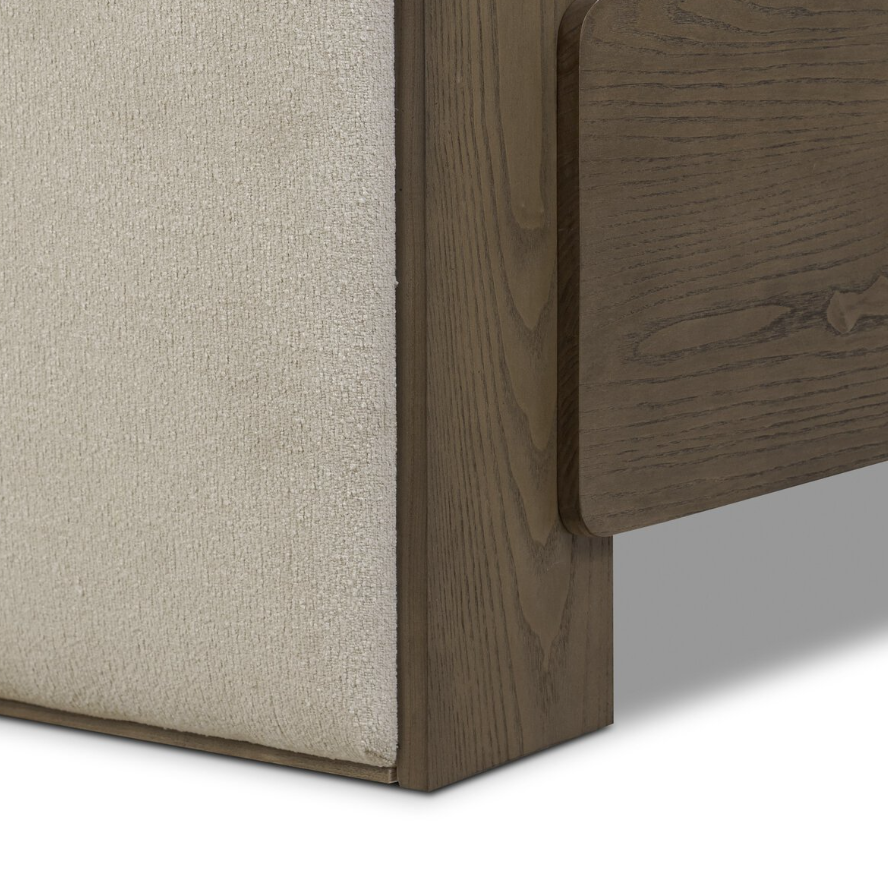 Sloane King Bed-CryptonWayfarerSnow: Product Base View