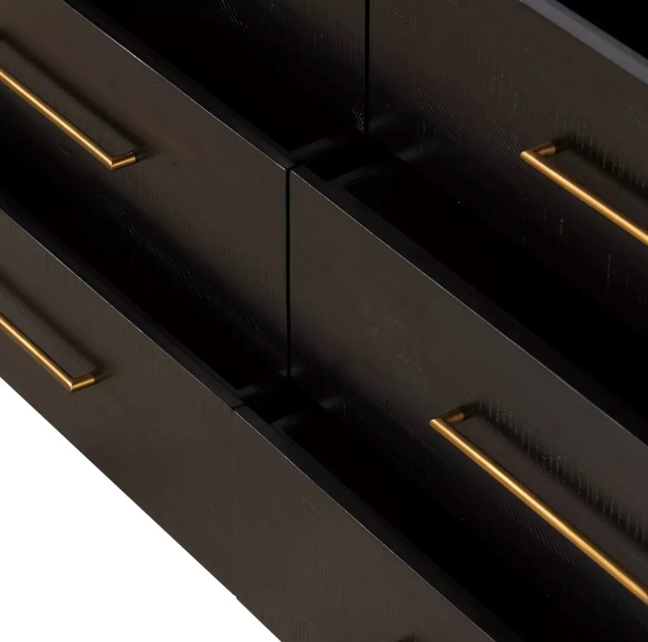 Suki 6 Drawer Dresser: Up-Close View of Dresser Drawers