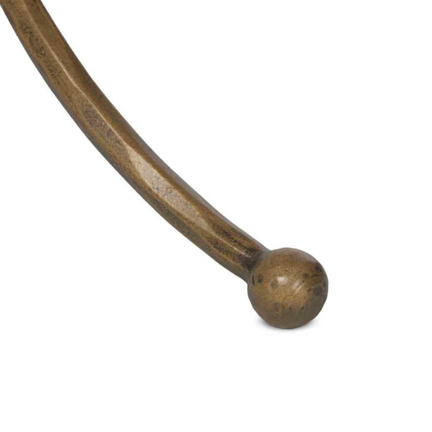 Sylas End Table: Up-Close Ball Feet Detail View