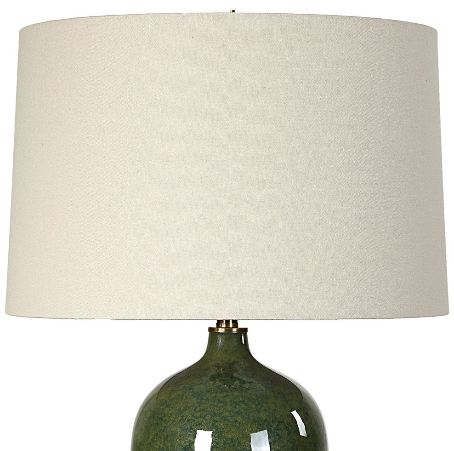 Emerald Green Table Lamp: Shade View