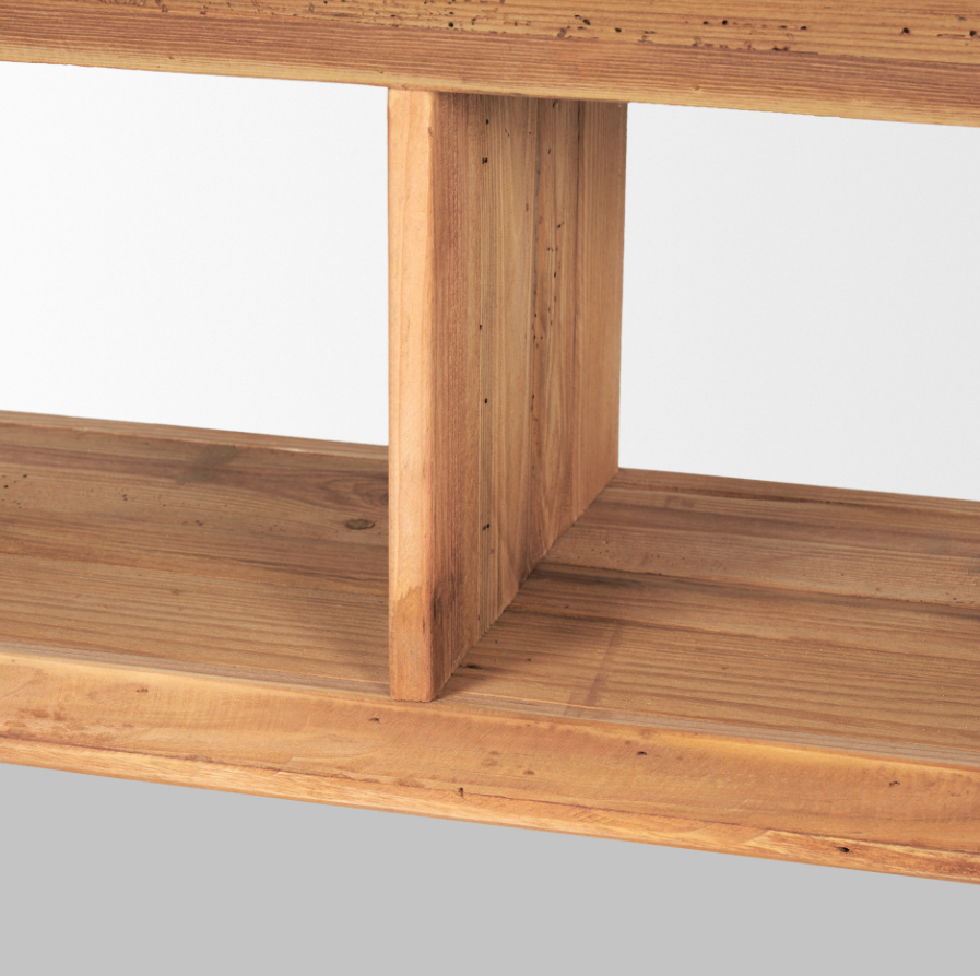 Tabor Media Coffee Table: Open Shelving View