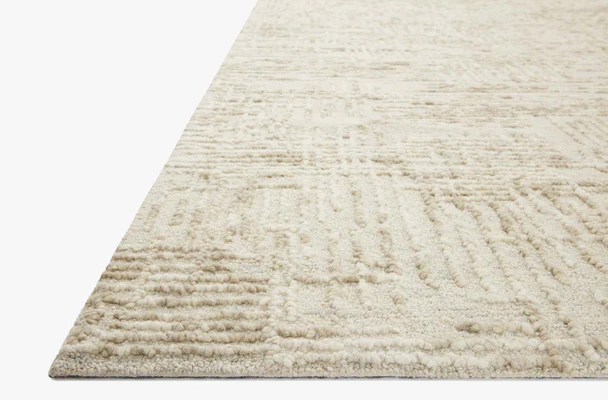 Tallulah Rug in Natural/Sage: Pile Height Product View