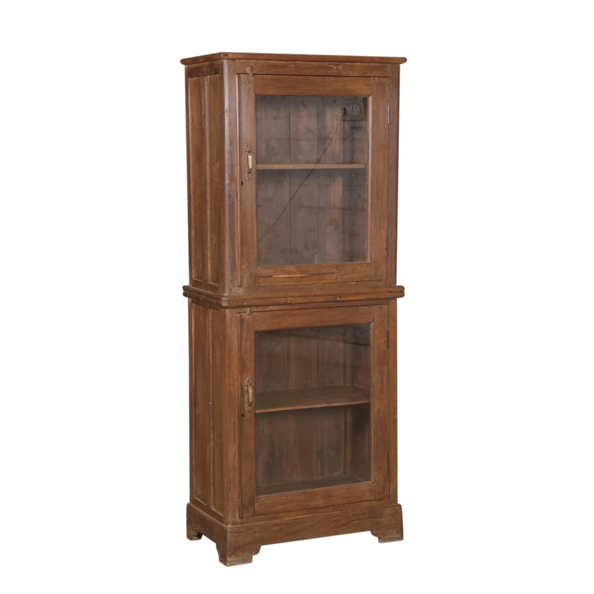 Teak Display Cabinet with Glass-Style Four: Product View