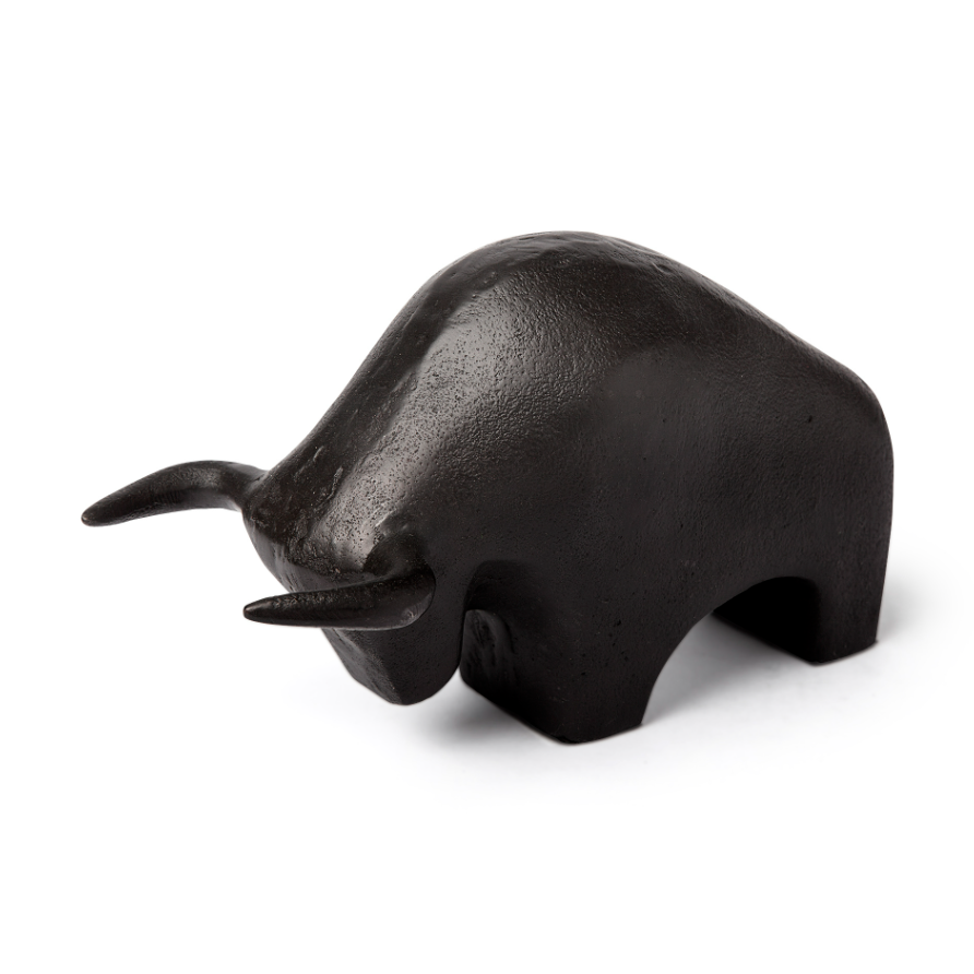 Tauro Cast Aluminum Raging Bull-Black Cast Aluminum: Available at City Home PDX