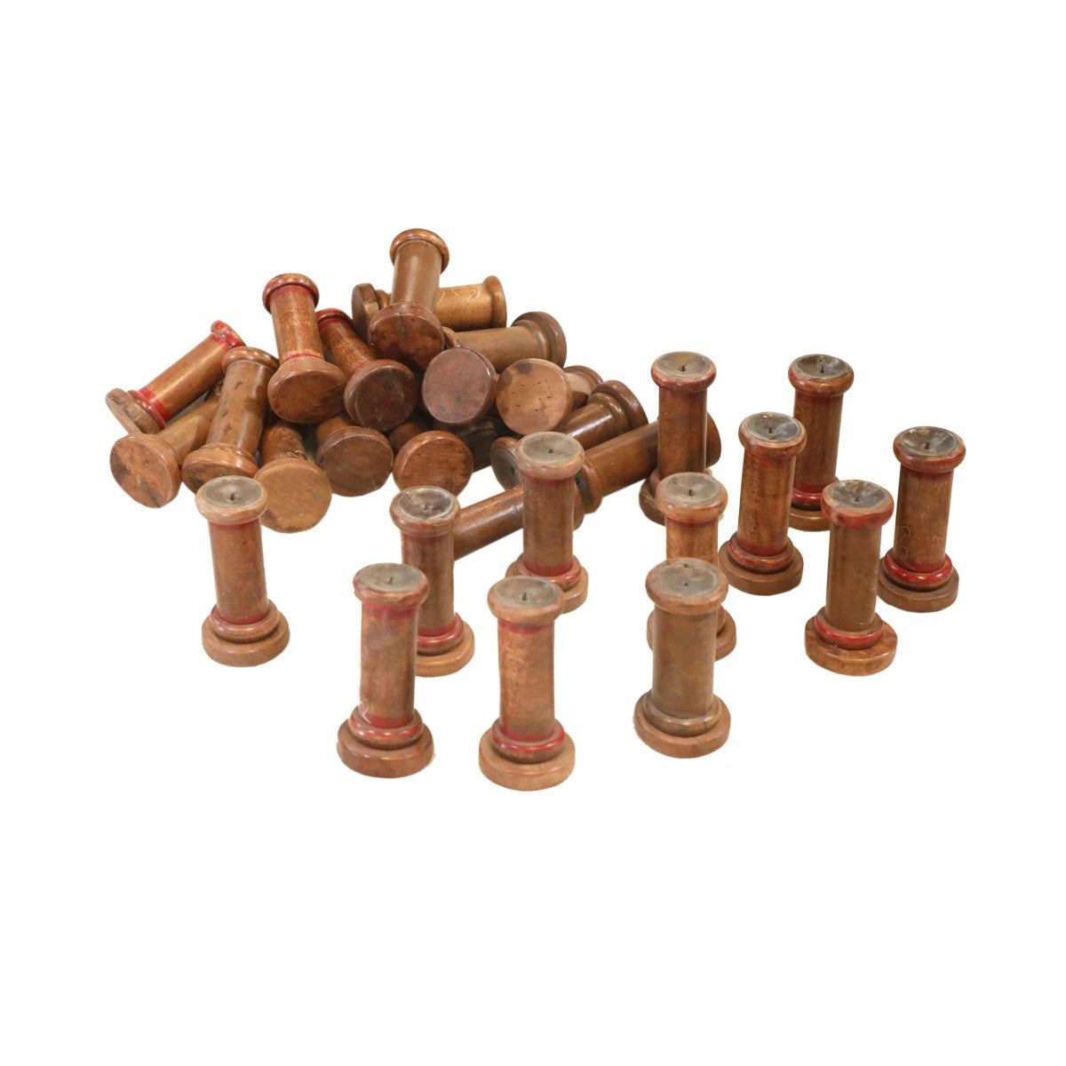 Teak Candle Stand: Available at City Home PDX