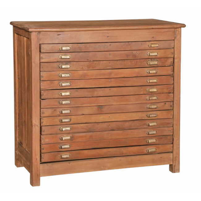 Teak Chest with Drawers-Style Two: Available at City Home PDX