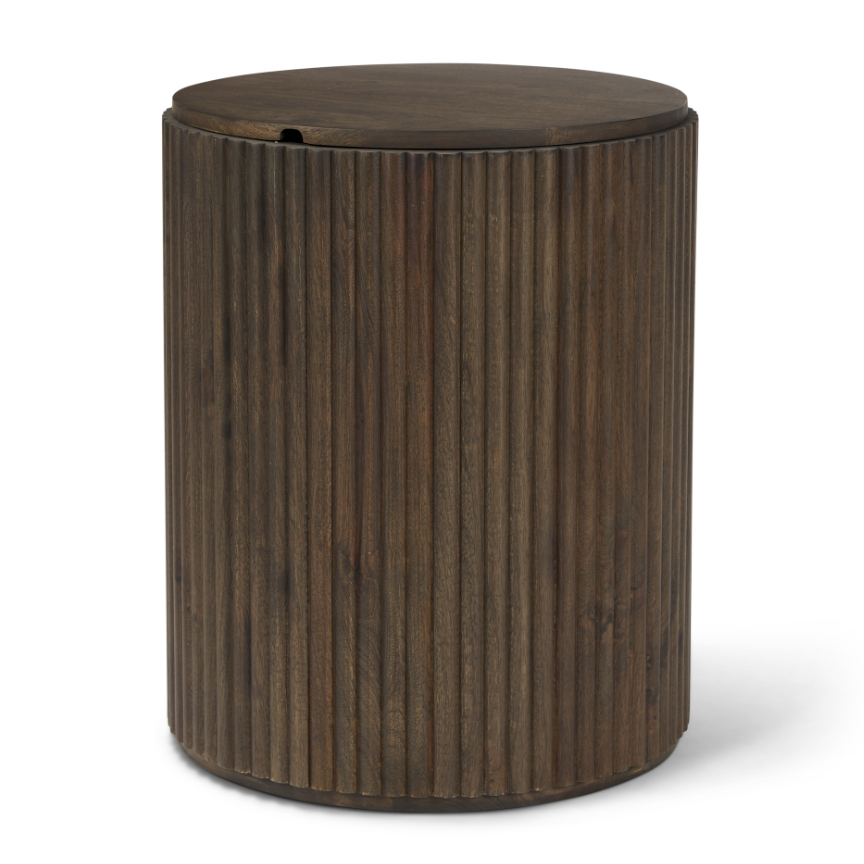 Terra Side Table-Dark Brown: Available at City Home PDX