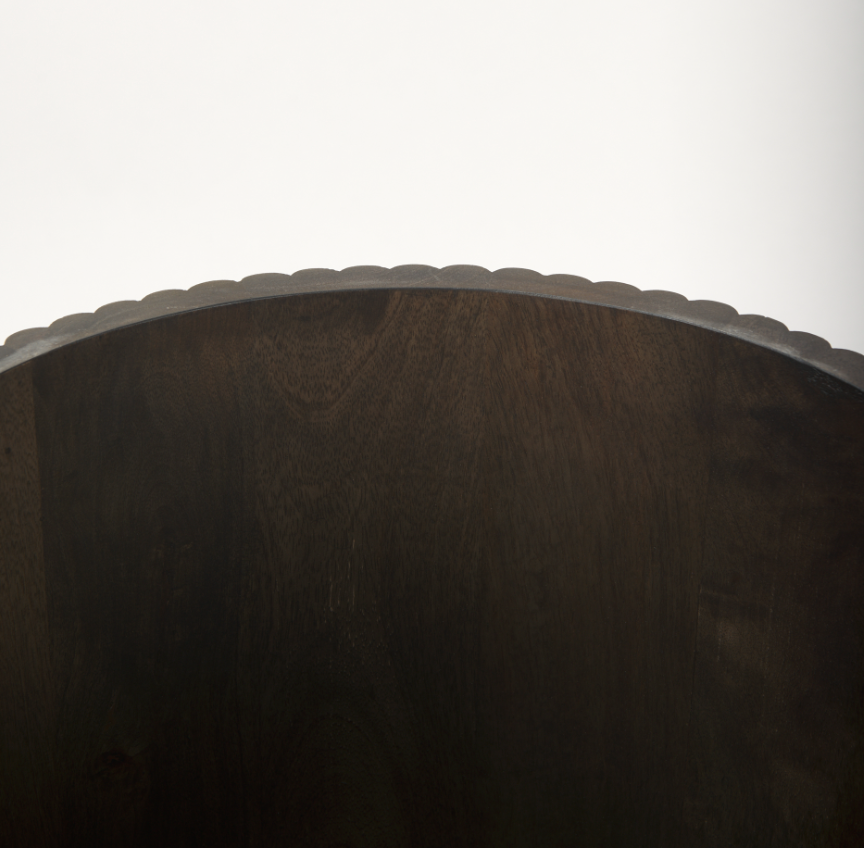 Terra Side Table-Dark Brown: Up-Close Product View