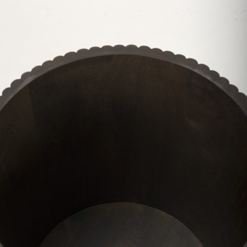 Terra Side Table-Dark Brown: Product Storage View