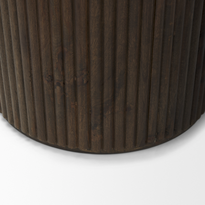 Terra Side Table-Dark Brown: Product Base View