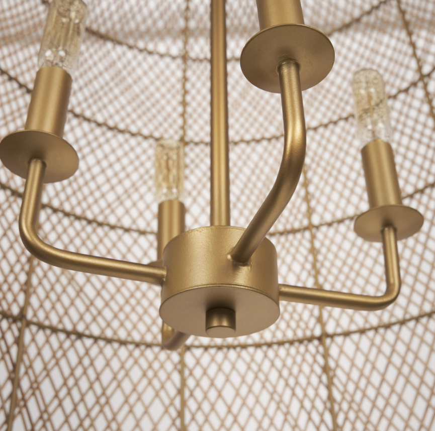 Thad 4-Light Chandelier: Product Lighting View