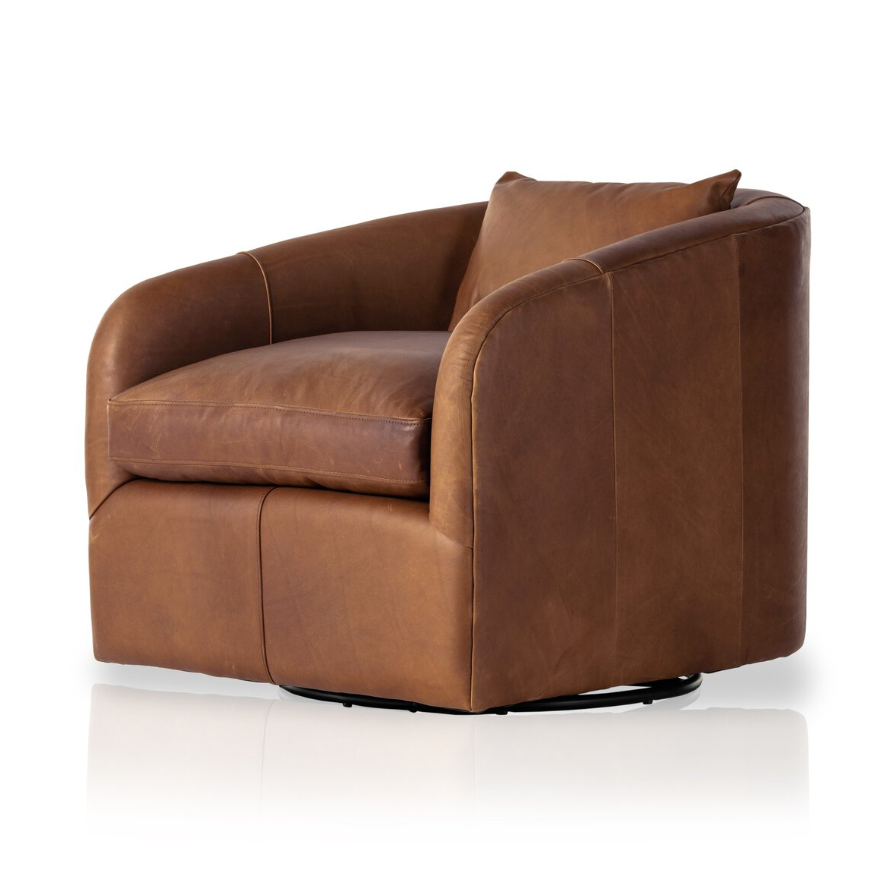 Topanga Swivel Chair-Heirloom Sienna: Product View