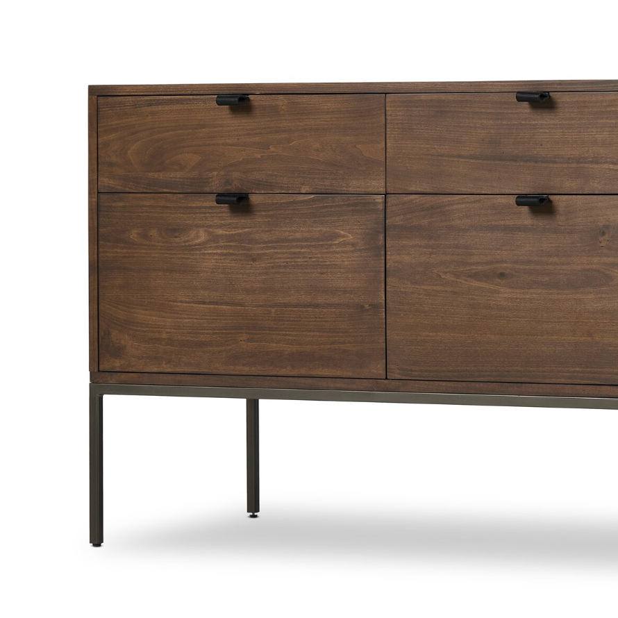 Trey Modular Wide Filing Cabinet: Up-Close Front Product View