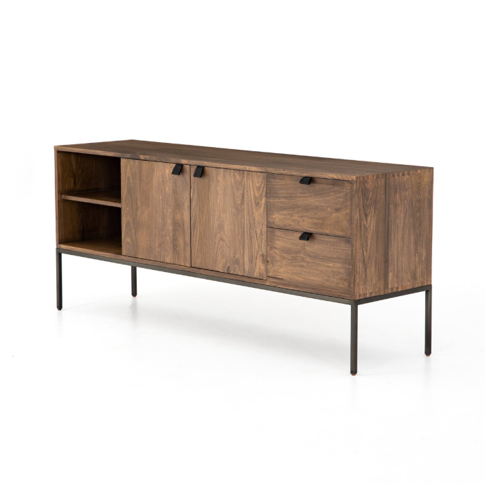 Trey Media Console-Auburn Poplar: Product View