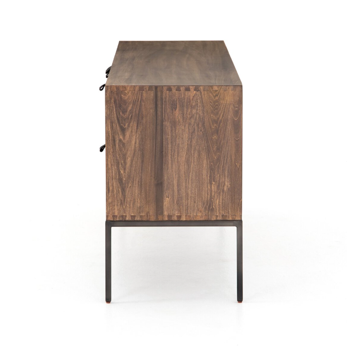 Trey Media Console-Auburn Poplar: Product Side View