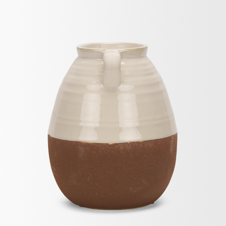 Tryna Ceramic Vase-Size Small: Product Side View