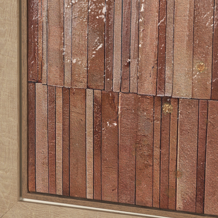 Terracotta Wall Art: Ochre Flecks Product View