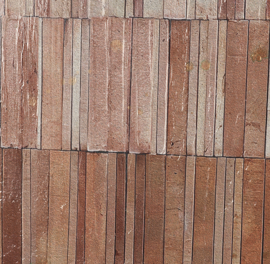 Terracotta Wall Art: 2nd Up-Close Print View