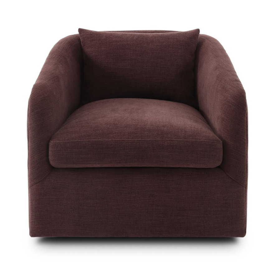 Topanga Swivel Chair-Laughlin Plum: Available at City Home PDX