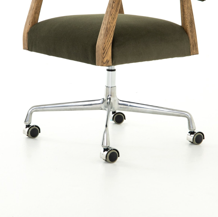 Tyler Desk Chair: Product Metal Caster Base