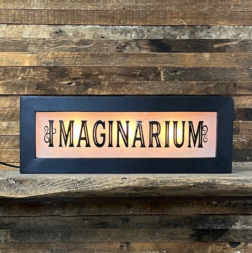 Vintage Style Light Up Archives Sign | Library Home Decor | City Home