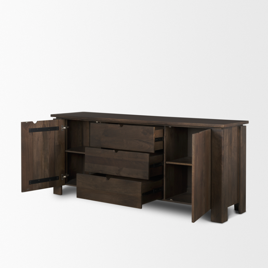 Wallen 2 Door Sideboard: Open Storage Product View